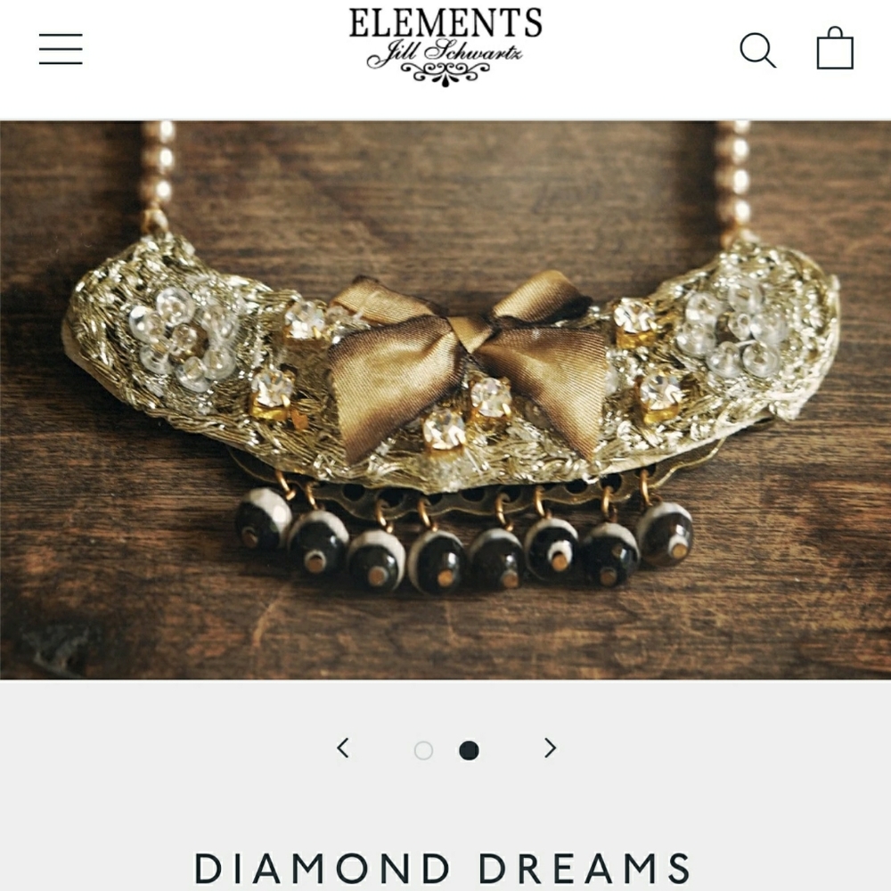 Bib Classy Vintage Necklace by Jill Shwartz